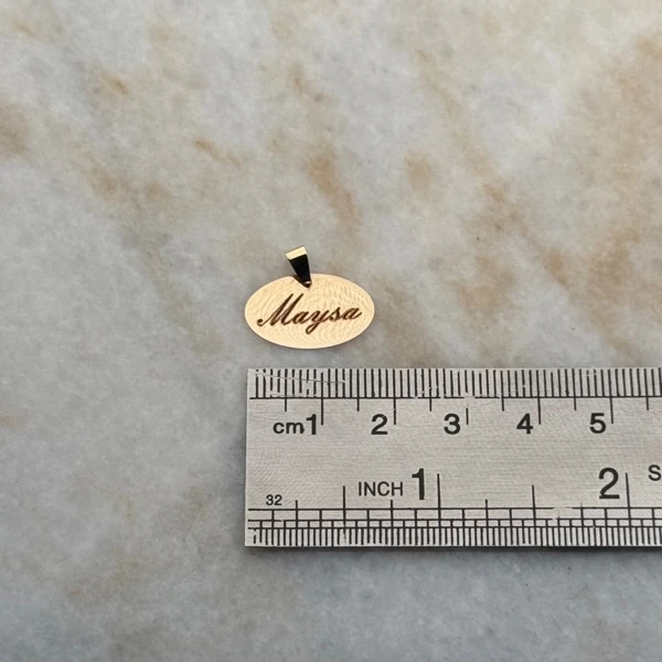 آویز طلا حکاکی اسم Maysa